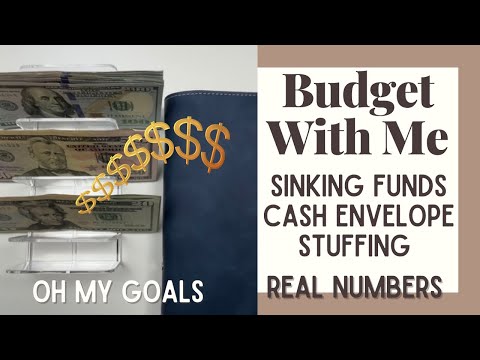 BUDGET WITH ME - Adding to Sinking Funds + Cash Envelope Stuffing | Savings Funds / Goals