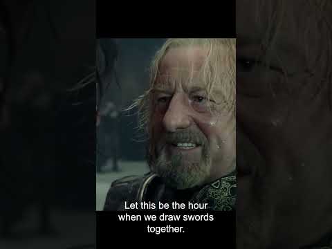 Let this be the hour when we draw swords together #lordoftheringsmemes