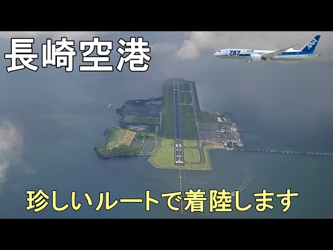 長崎空港ファイナルアプローチ