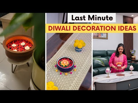 Last Minute Diwali Decoration Ideas | Easy DIY Diwali Decor Ideas with Household Items