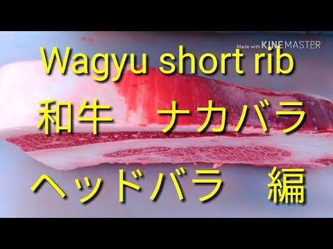 【Wagyu short rib】和牛ナカバラ Part2、ヘッドバラ編、ミートのマエダ