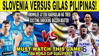 GILAS PILIPINAS vs SLOVENIA - Edu Shocking Clutch Shot! FIBA Qualifiers 2k