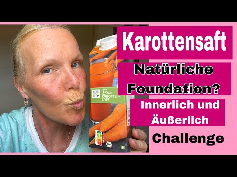 Karottensaft Challenge| Jeden Tag ein Update | Trinken und auf die Haut auftragen|Haut einfärben|Ü50