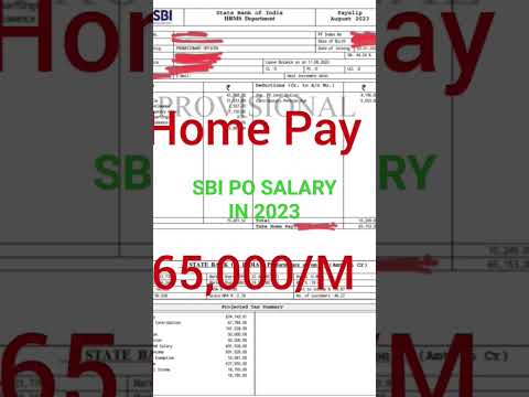 SBI PO 2023 Home Pay Salary !! #ibpspo #sbija2022