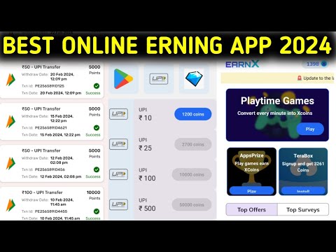 BEST ONLINE ERNING APP 2024 | TODAY MEW ERNING APP | WITHOUT INVESTMENT ERNING APP | NEW ERNING APP