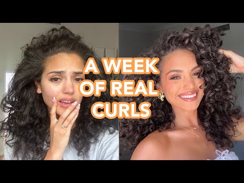 A REALISTIC WEEK OF CURLY HAIR✨ week in the life VLOG