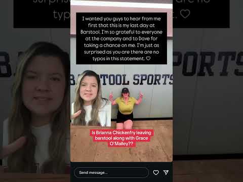 Does Dave hint at the fact that Brianna Chickenfry is leaving barstool sports?