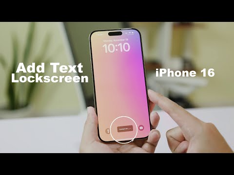 How to Add Lockscreen Text on iPhone 16 & 16 Pro