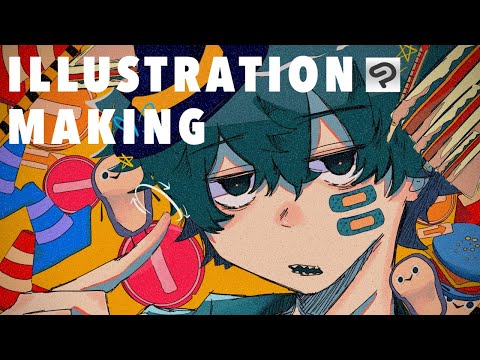 【1分で終わるイラストメイキング】 #イラストメイキング #illustration #timelapse #逃避行