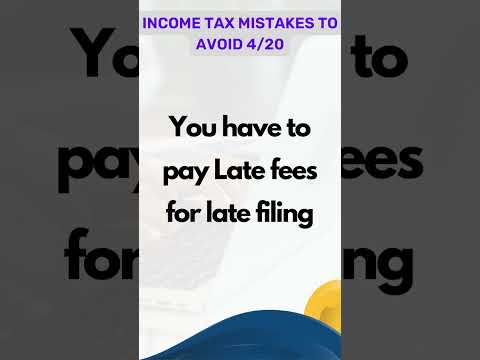 Income tax mistakes to Avoid 4/20 | Late filing of Return #taxfiling #charteredaccountant