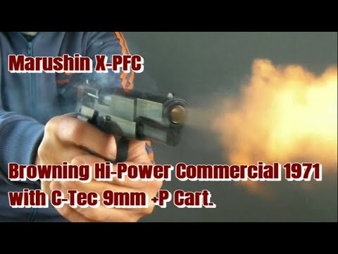 ToyGunﾓﾃﾞﾙｶﾞﾝ発火【マルシン X-PFC Hi-Power コマーシャル 1971】を2種のカートで発火（※中空デトネータは他機種のを加工し流用）