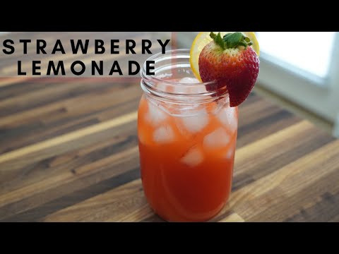 STRAWBERRY LEMONADE RECIPE | LEMONADE RECIPE #shorts