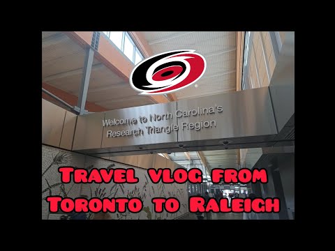 TRAVEL VLOGG!!!!! From Toronto to Raleigh by plane MUST SEE