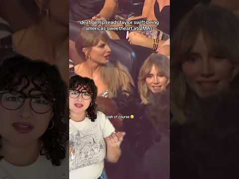 just tay being tay #taylorswift #postmalone #vmas #vmas2024 #lipreading #lipreadinggirl