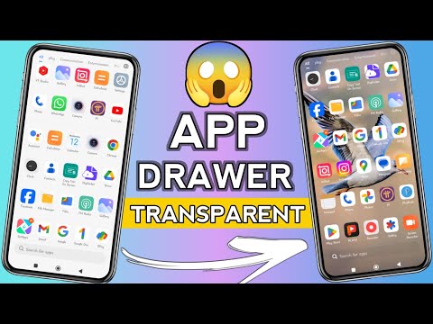 How to app drawer Transparent | app drawer Transparent | how to make app drawer Transparent vivo