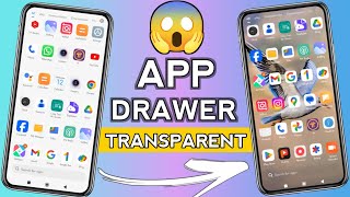 How to app drawer Transparent | app drawer Transparent | how to make app drawer Transparent vivo