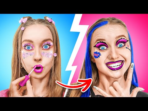 From SOFT to POPULAR E-GIRL! Extreme MAKEOVER with TIKTOK GADGETS | Won my CRUSH by La La Life Emoji