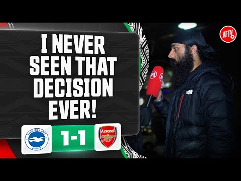 I Never Seen That Decision Ever! | Brighton 1-1 Arsenal