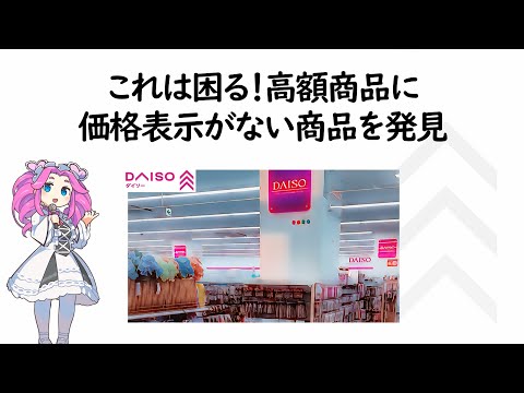 【ダイソー】高額商品に価格表記がないと混乱を招く件について【雑学】