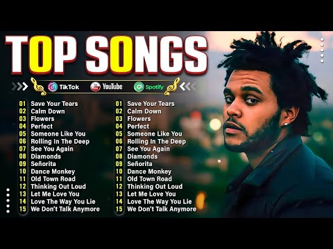 The Weeknd, Bruno Mars, Dua Lipa, Adele, Maroon 5, Rihanna, Ed Sheeran - Billboard Top 50 This Week