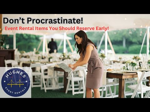 Don't Procrastinate! 5 Event Rentals to Book NOW in Charleston