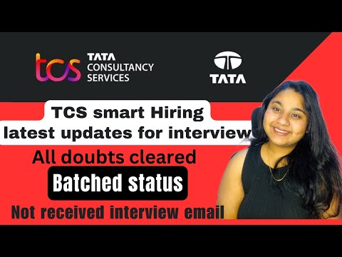 TCS smart Hiring 2024 all doubts | batched status on nextstep| interview date email