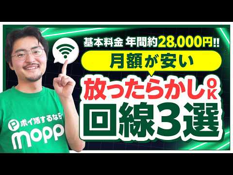 【月額料金】激安!!年間たった約28,000円!?おすすめ回線3選徹底解説【光回線】