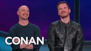 James McAvoy & Michael Fassbender’s Epic Love Story  - CONAN on TBS