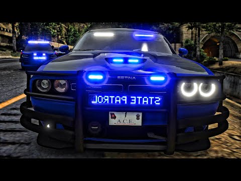 Playing GTA 5 As A POLICE OFFICER Highway Patrol|| GSP|| GTA 5 Mod| 4K