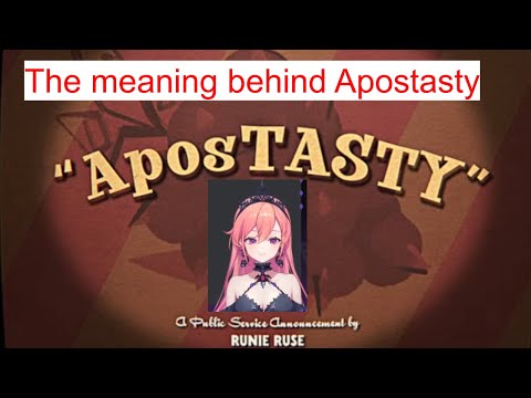 The meaning behind Apostasty