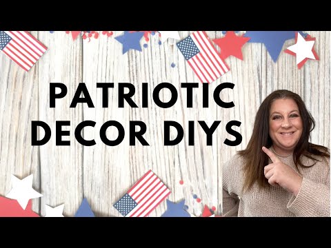 SUMMER Patriotic Decor Crafts ANYONE Can Make! 4th of July Crafts