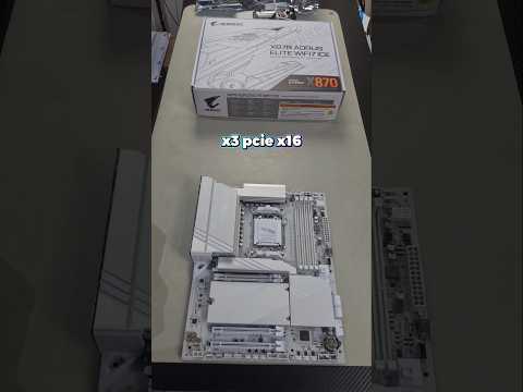 Gigabyte Aorus Elite x870 WiFi 7 ICE all white motherboard AM5