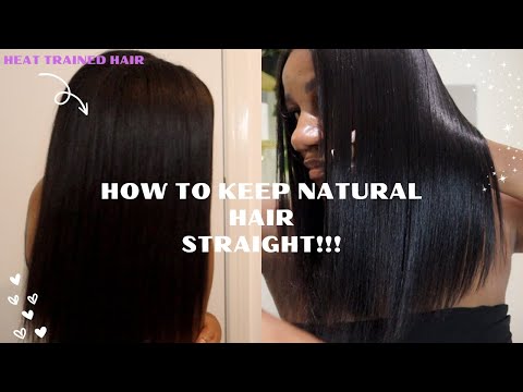 How to STOP type 4 hair reverting back! | maintain Silk press on natural hair | Natural Nadine