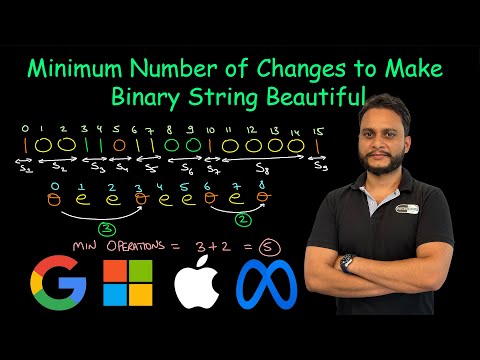 Minimum Number of Changes to Make Binary String Beautiful | Leetcode 2914