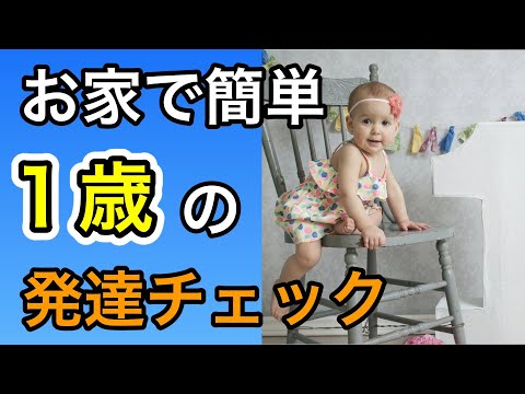 お家でも簡単にできる、１歳の発達チェックポイントを小児科医が解説します