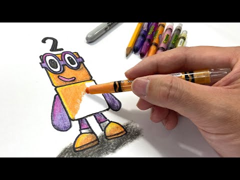 How to Draw Numberblocks Two || Tutorial from Keith's Toy Box