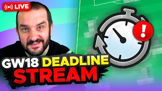 MERRY CHRISTMAS 🎄 | FPL DEADLINE STREAM GAMEWEEK 18 | Fantasy Premier League Tips 2024/25