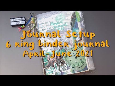 April - June 2021 journal setup (6 ring binder diary) | ThisizReneesworld