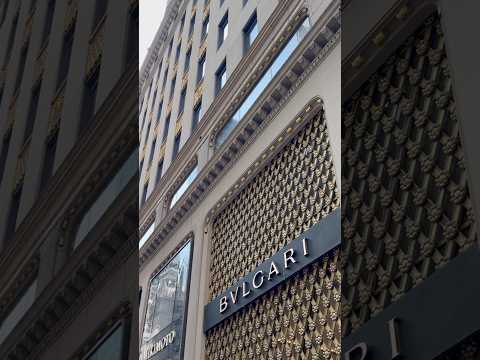 The Bulgari store on Fifth Avenue in New York City is crafted like an exquisite jewel! #nyc