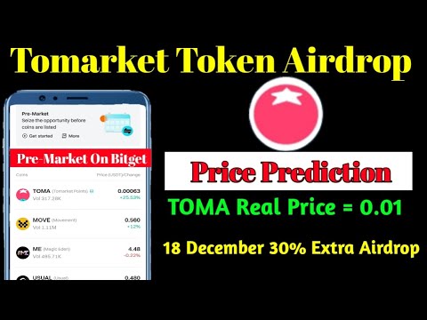 Tomarket Price Prediction | Toma Real Price =0.01 | Tomarket Pre Market Price | Tomarket New Update