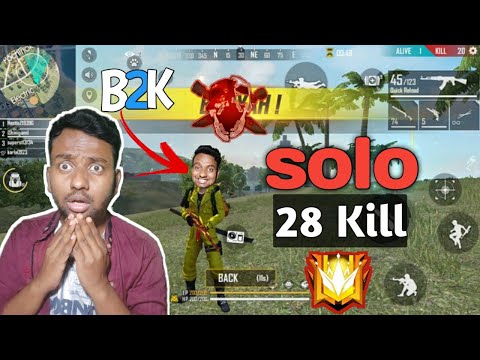 solo vs squad 28 kill osm gameplay video Bangla| BORN 2 kill @B2K