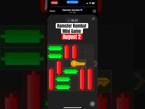 August 2 - Hamster Kombat mini game puzzle unlocked