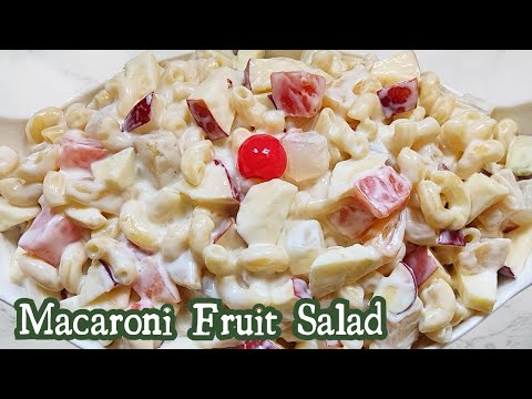 Macaroni Fruit Salad easy recipe |how to make Fruit Macaroni salad |Fruit Salad with Macaroni recipe