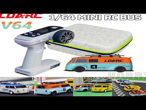 LDARC V64 1/64 MINI RC Simulated Electric Remote Control Model Car Tabletop Bus