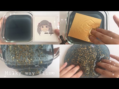 【ASMR】天の川🌠金箔スライム【音フェチ】