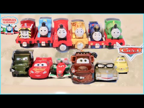 LEARN COLORS WITH THOMAS AND FRIENDS AND DISNEY CARS CHARACTERS