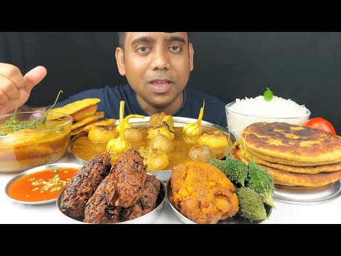 SPICY VEG FOOD EATING SHOW MUKBANG ASMR