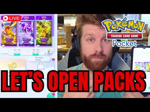 Playing Pokemon TCG Pocket - Opening Packs LIVE