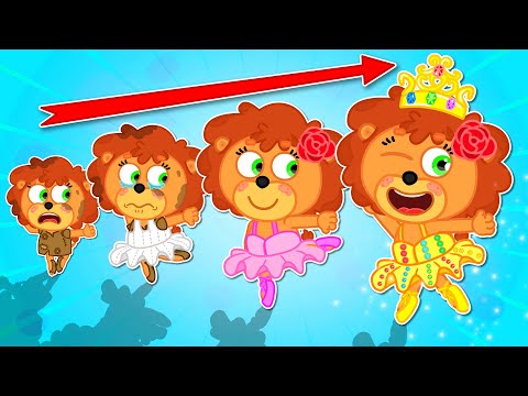 LionET | Rich vs Broke vs Giga Rich! Lucky Became Famous Ballerina  | Cartoon for Kids