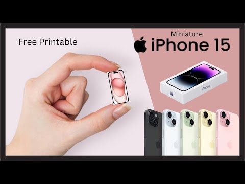 How to Make Miniature iPhone 15 + Free Printable | The Miniverse